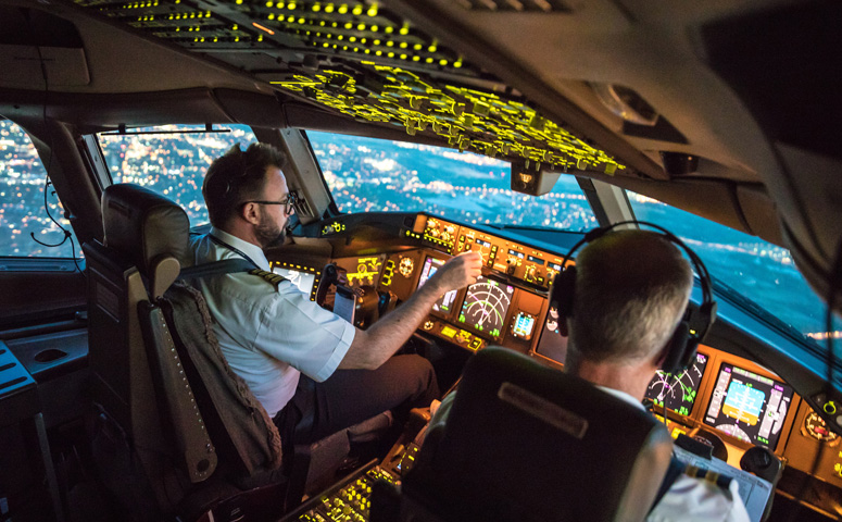 Commercial jet pilots